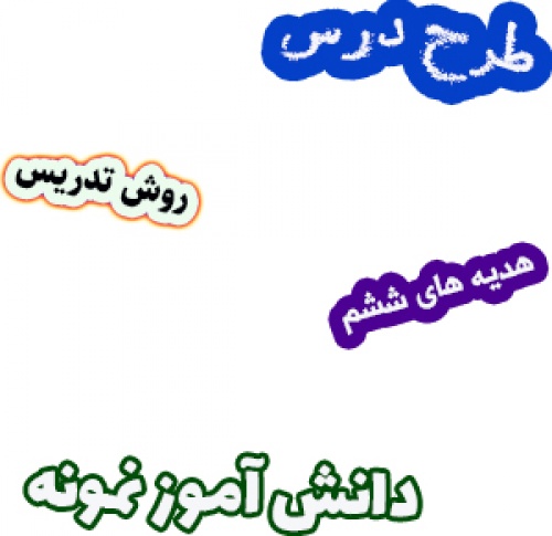 طرح درس و روش تدریس هدیه های آسمان ششم، درس12: دانش آموز نمونه