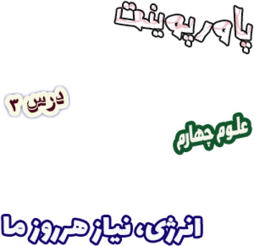 پاورپوینت علوم تجربی چهارم، درس3: انرژی، نیاز هر روز ما