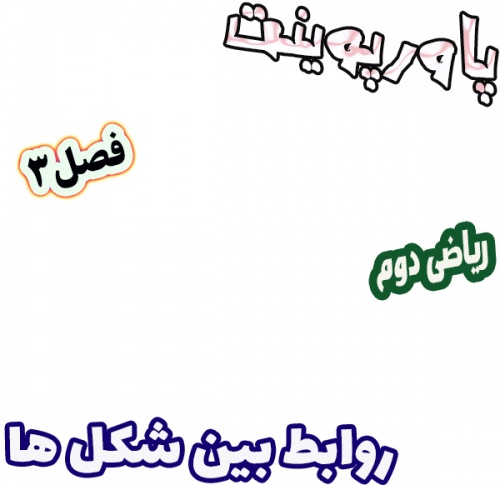 پاورپوینت ریاضی دوم دبستان، فصل 3: روابط بین شکل ها