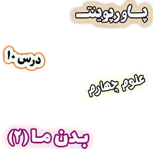 پاورپوینت علوم چهارم دبستان، درس10: بدن ما(2)